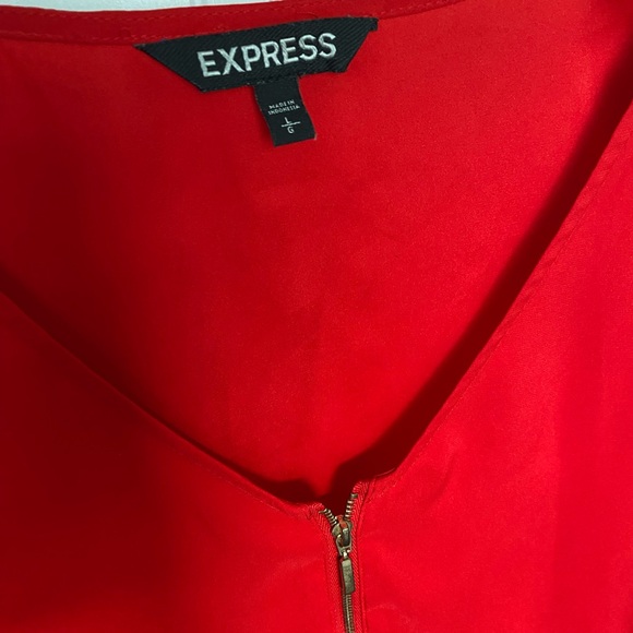 Express front zip blouse. Size L. - Picture 2 of 3